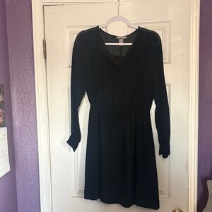 H&M Classic Black Long Sleeve Dress